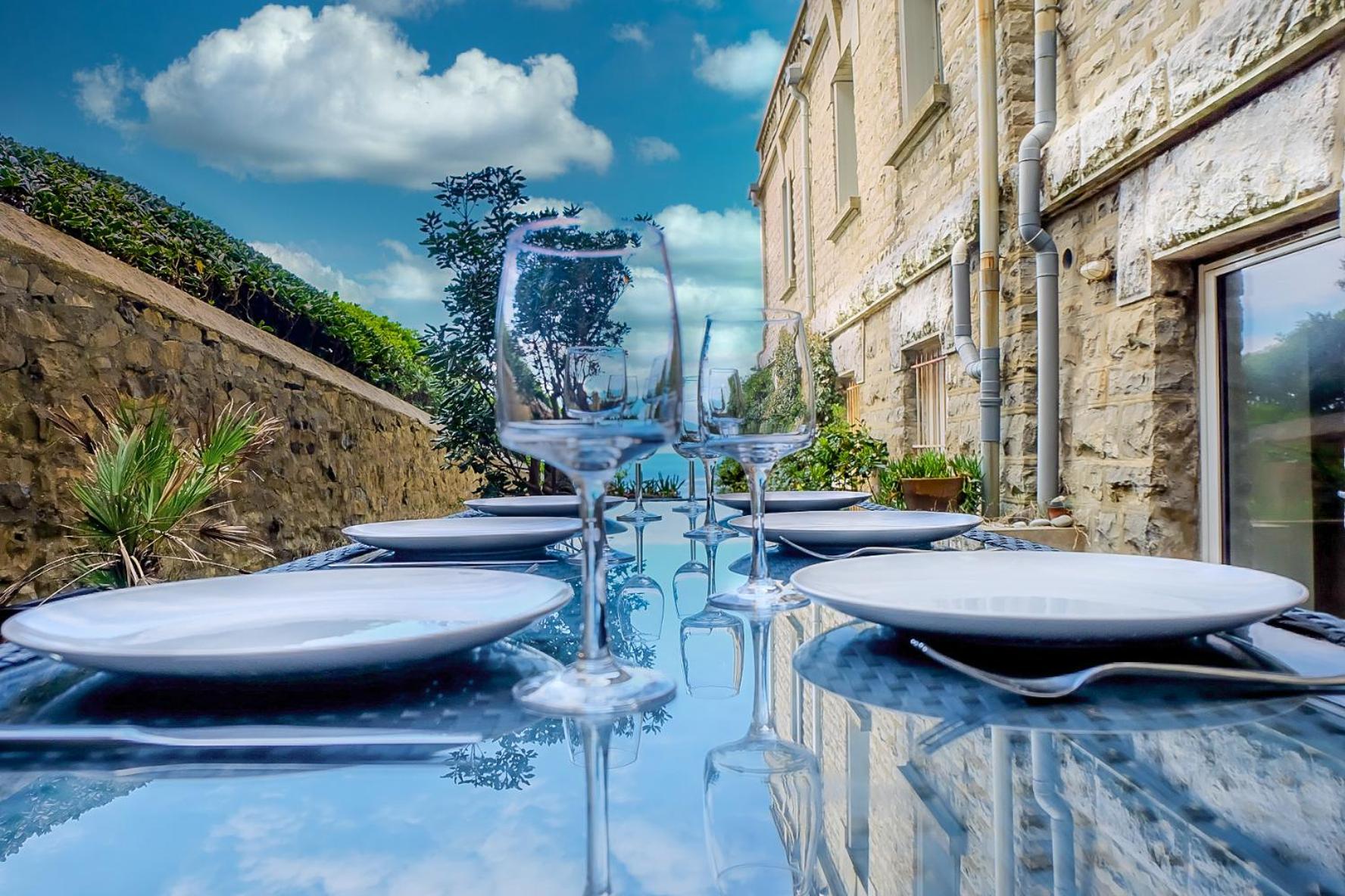 Magnifique Appartement Avec Terrasse, Parking Et Vue Sur L'Ocean Pour 5 Biarritz Exterior foto