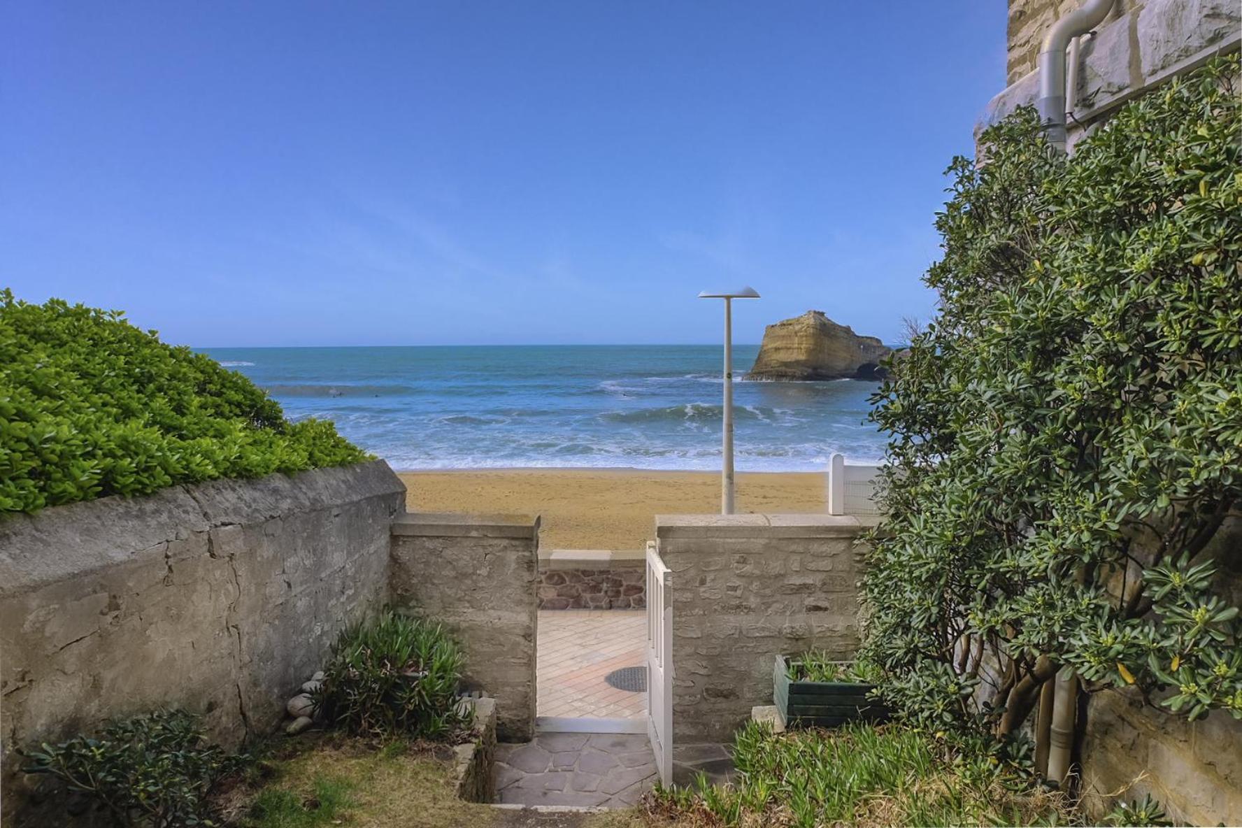 Magnifique Appartement Avec Terrasse, Parking Et Vue Sur L'Ocean Pour 5 Biarritz Exterior foto